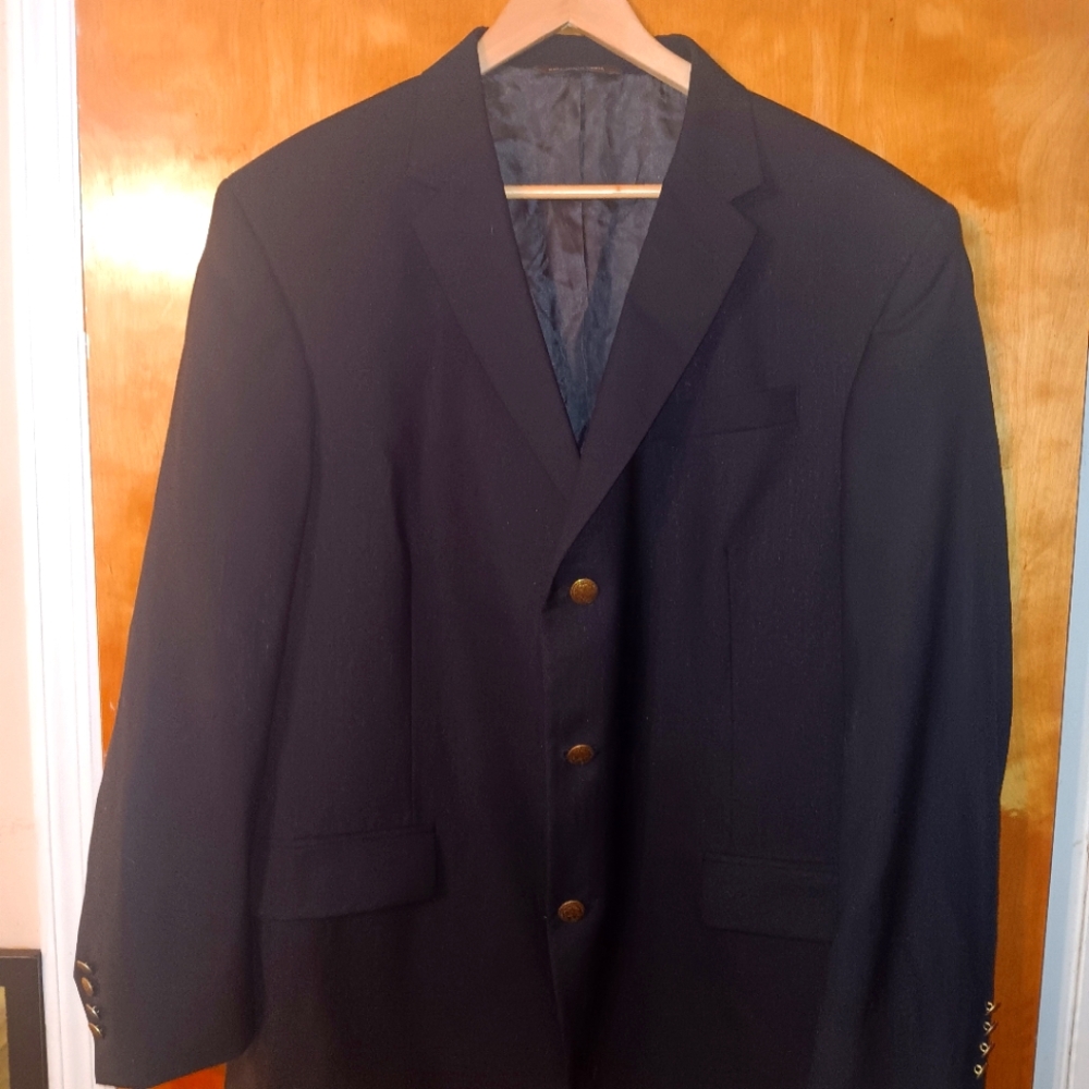 Black Geoffrey Beene Wool Blazer